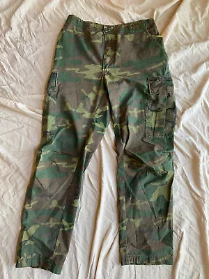 1968 Vietnam War ERDL Camoflage Poplin Trousers 30x29 • $175