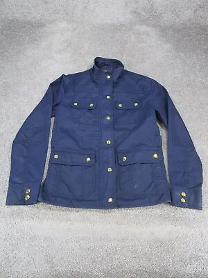 J.Crew Jacket Womens Xs Downtown Field Blue Cotton • $26.99
