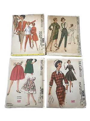 McCalls Women Patterns Lot Of 4 Sz 14 Bust 34 #5114642862016202 Easy Sew Vtg • $19.54