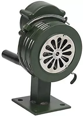 Base Mount Air Siren Alarm 110±2dB Table Mount Manual Operated Metal Siren • $41.99