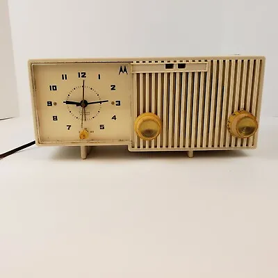 Vintage Motorola Clock Radio 5C17S 1959 Tested. Everything Works • $40