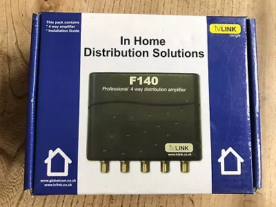 Tv Link F140 Professional 4 Way Distribution Amplifier • £39.99