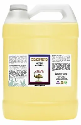 $39.99 • Buy Pure Light Emu Oil Blend With Argan Moroccan, Jojoba, Sweet Almond Massage Oil