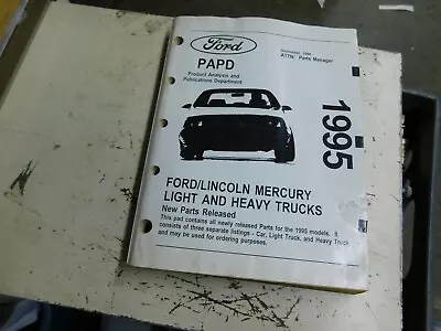 1995 Ford Lincoln Mercury New Parts Released Master Parts Catalog Listing Manual • $24.99