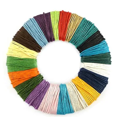 1mm Waxed Cotton Thread Cord Jewellery Making Bracelet Necklace WCC • £1.69
