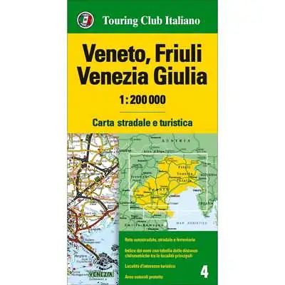 £11.99 • Buy Touring Editore Regional Map 04: Veneto Friuli, Venezia Guilia (Venice)
