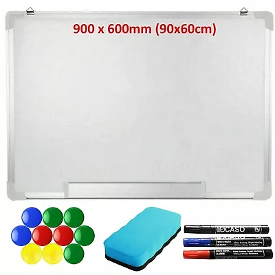 £6.99 • Buy Magnetic Whiteboard Small Large White Board Dry Wipe Notice Office School Home