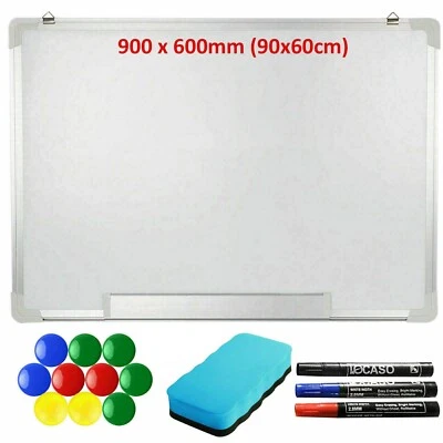 £6.99 • Buy Magnetic Whiteboard Small Large White Board Dry Wipe Notice Office School Home