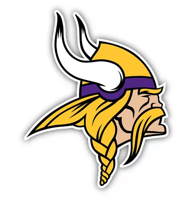 Minnesota Vikings Logo Shaped Vinyl Decal Sticker • $9.99