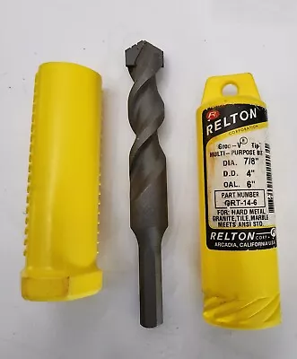 Relton GRT-14-6 Groo-V Straight Shank Masonry Drill Bit 7/8 X6  • $22