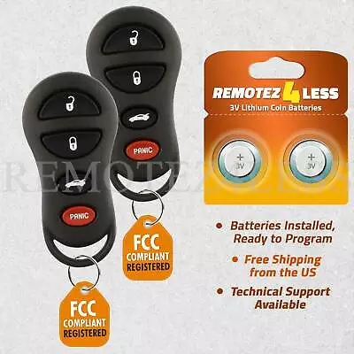 2 For 2003 2004 2005 2006 2007 2008 2009 Dodge Viper Remote Car Key Fob • $17.95