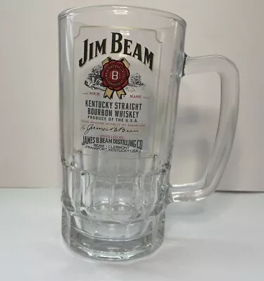 Jim Beam Stein Glass  /pint  Large 16cm 2002 Vintage • $26