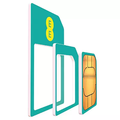£0.99 • Buy Ee Sim Card - Nano Micro Standard Get 8gb Data Unlimited Calls & Sms 