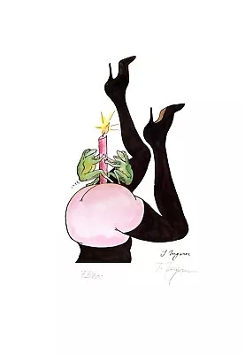 1 Tomi Ungerer Print 34x49.5 Signed In Pencil By The Artist N° 73 + 10 Postcards • $160