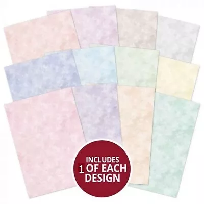 £2.39 • Buy Hunkydory Pastel Coloured Luxury Card Inserts Paper X12 A4