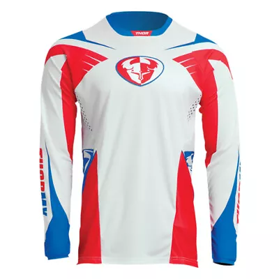 Thor Pulse 04 LE Red White And Blue MX Off-Road Jersey Men's Sizes SM - 3X • $34.99