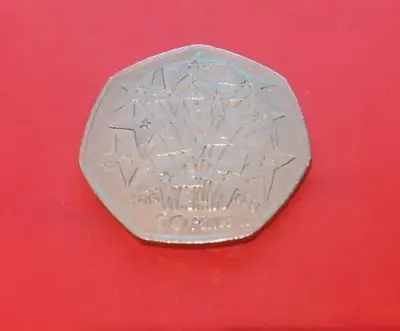 EU 50p Coin 1998 European Union Twelve Stars Fifty Pence 1973-1998  • £1.99