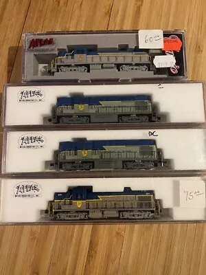 Lot Of 4 Atlas Locomotives (2x RS-3 And 2x RS-11)  N Scale Deleware & Hudson • $250