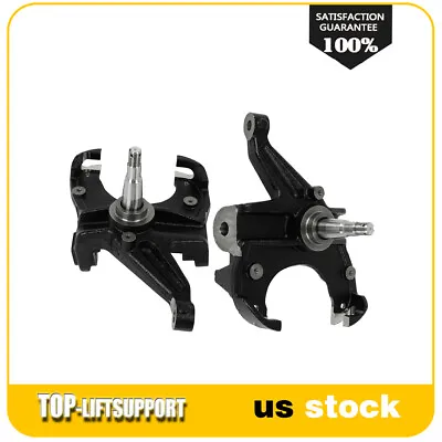 2x Front 2.5  Drop Lowering Spindles 1  Rotor For 1973-1987 Chevy C10 Pickup 2WD • $143.09