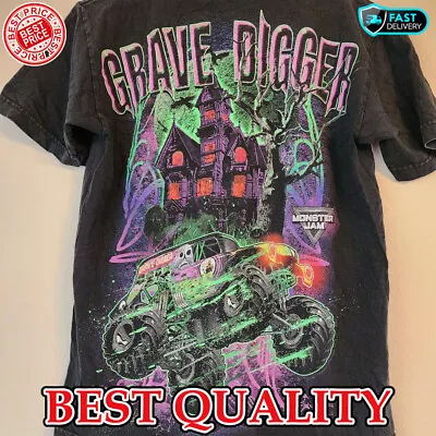SALE!!_ Vintage 1988 Grave Digger Race Team Monster Truck T-Shirt Best Gift • $18.99