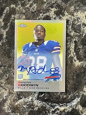 2013 Topps Chrome 1969 Design Marquise Goodwin #21 Rookie Auto RC • $10