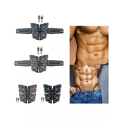 Abdominal Belt Trainer Ab Machine USB Charging Abdominal Muscle Toner Unisex • £14.64