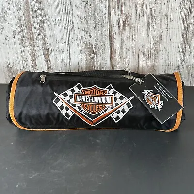 Harley Davidson Motorcycles Seat Cover Work Tarp Picnic Blanket Roll Up 54x53 • $15.97