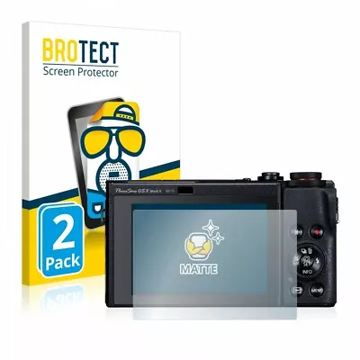 Canon Powershot G5 X Mark II  2 X BROTECT® HD-CLEAR Screen Protector Anti-glare • $28.49