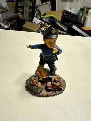 Vintage 1998 Sweet Cakes Pint Size Police Vanmark 4.5  Resin Figurine SW88433 • $9.99