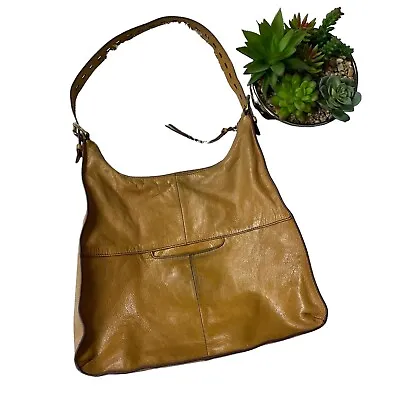 HOBO International Bag The Original Marley Leather Shoulder Tote Large Tan Brown • $59.99