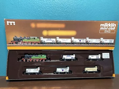 Z Scale Marklin Mini-Club 8145 Steam Locomotive With Freight Cars Original Box • $145