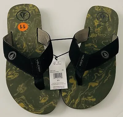 New VOLCOM VOCATION Sandals Men's Flip Flops In Many Colors And Sizes • $14.99