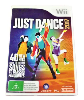 Just Dance 2017 Nintendo Wii PAL *Complete* Wii U Compatible • $29.90