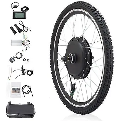 1000W 1500W Electric Bicycle Front/Rear Wheel + Tire E-Bike Conversion Motor Kit • $157.99