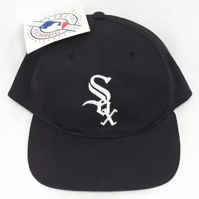 NWT Vintage 90s Snapback Hat CHICAGO WHITE SOX Plain Logo Hip Hop Rap NWA Eazy E • $64.99