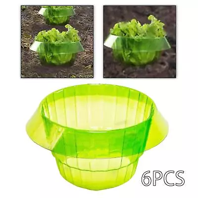 6 Pieces Garden Plant Cloche Protective Covers For Vegetables Planters Pots • £17.81