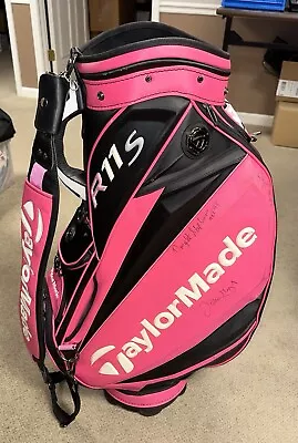 (Rare) Paula Creamer TaylorMade Golf Bag W/ 11 NFL & NBA Signatures & Signed Hat • $215