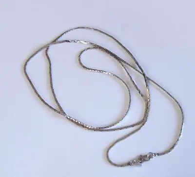 Vintage Monet 13 1/2  Long  Silvertone  Triangle Link Chain  27  Overall • $7.95