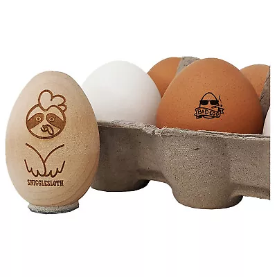 Bad Egg Punk With Sunglasses And Banner Chicken Egg Rubber Stamp • $6.99