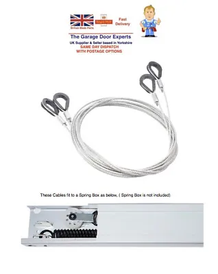 WESTLAND Garador Garage Door Cables Lift Wires For SPRING BOX ABOVE THE DOOR • £6.95