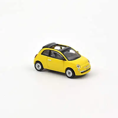 Norev 1/87 Scale Fiat 500C Diecast Model Car Limited Edition Yellow 2009 • £14.95
