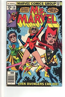 Ms Marvel # 18= Marvel Comics 1978=First Apperance Of Mystique • $99