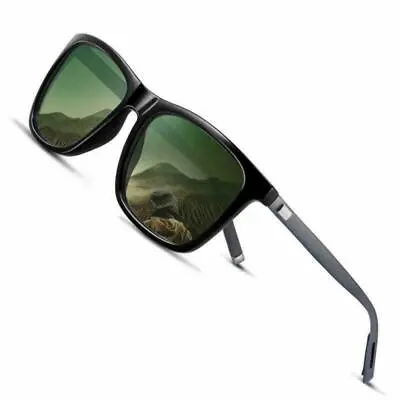 LANON Polarized Sunglasses Mens New Style Driving Sport Glasses Black Blue • $16.27