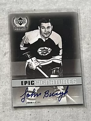 1999 Upper  Deck John Bucyk Century Legends Epic Signatures On Card Auto #JB • $16