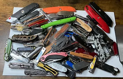 Lot Of TSA Folding Pocket Multi Tools 10+ LBS Variety Mix Knives Assorted TSA • $70