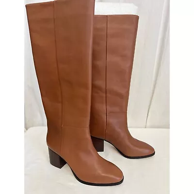 J Crew Sadie Knee-high Boots In Leather BA567 Size 9 • $165