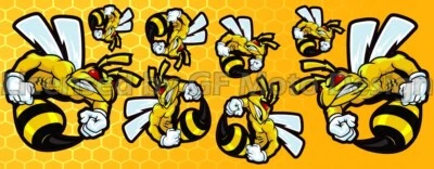 £9.26 • Buy Honda Bad Hornet CBF600 8 Stickers Set Decal Car Motorbike Helmet Surf Bike /155