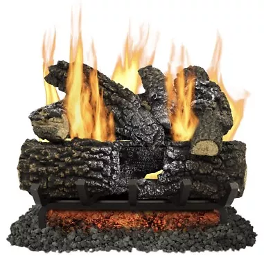 Pleasant Hearth Fireplace Logs 45000-BTU Dual-Burner Vented Gas  • $288