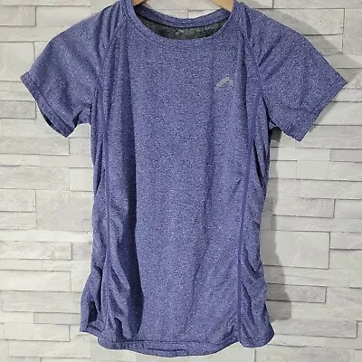 £6.90 • Buy Ladies MORE MILE Purple Marl T Shirt Top Running Gym Size 10 UK