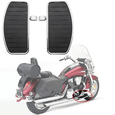 Front Floorboard Footboard For Honda VTX 1800 1300 Yamaha V-STAR XVS400 XV250 T9 • $78.68